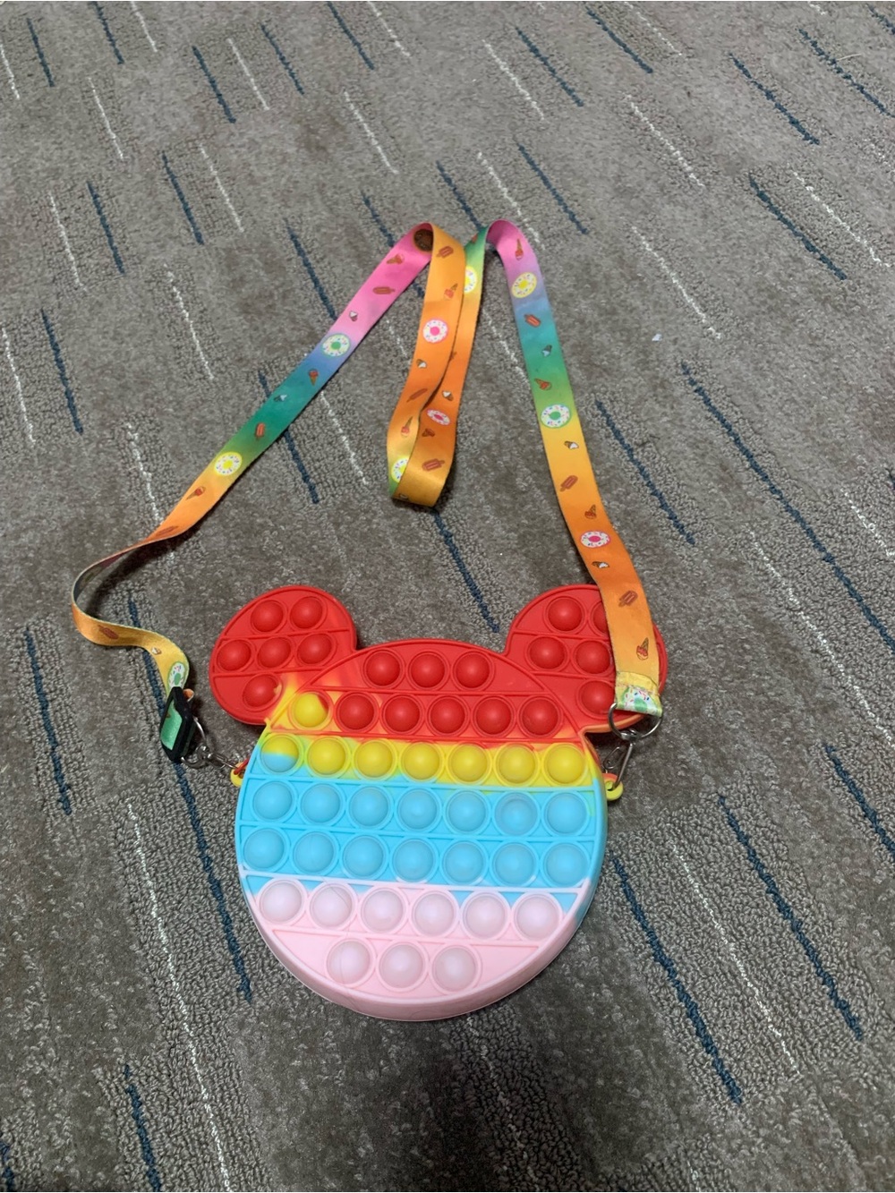 Kids Rainbow Pop-It Crossbody Bag - Multicolor